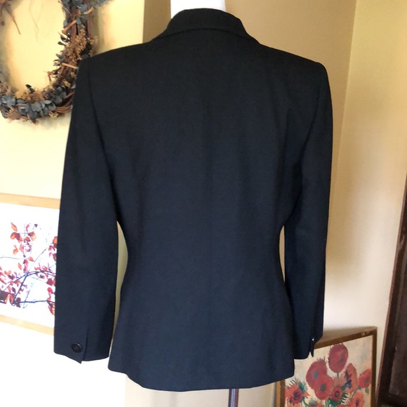 VTG 80’s LIZ CLAIBORNE size 6P DoubleBreast Classic Black DoubleBreasted USA - Picture 6 of 16